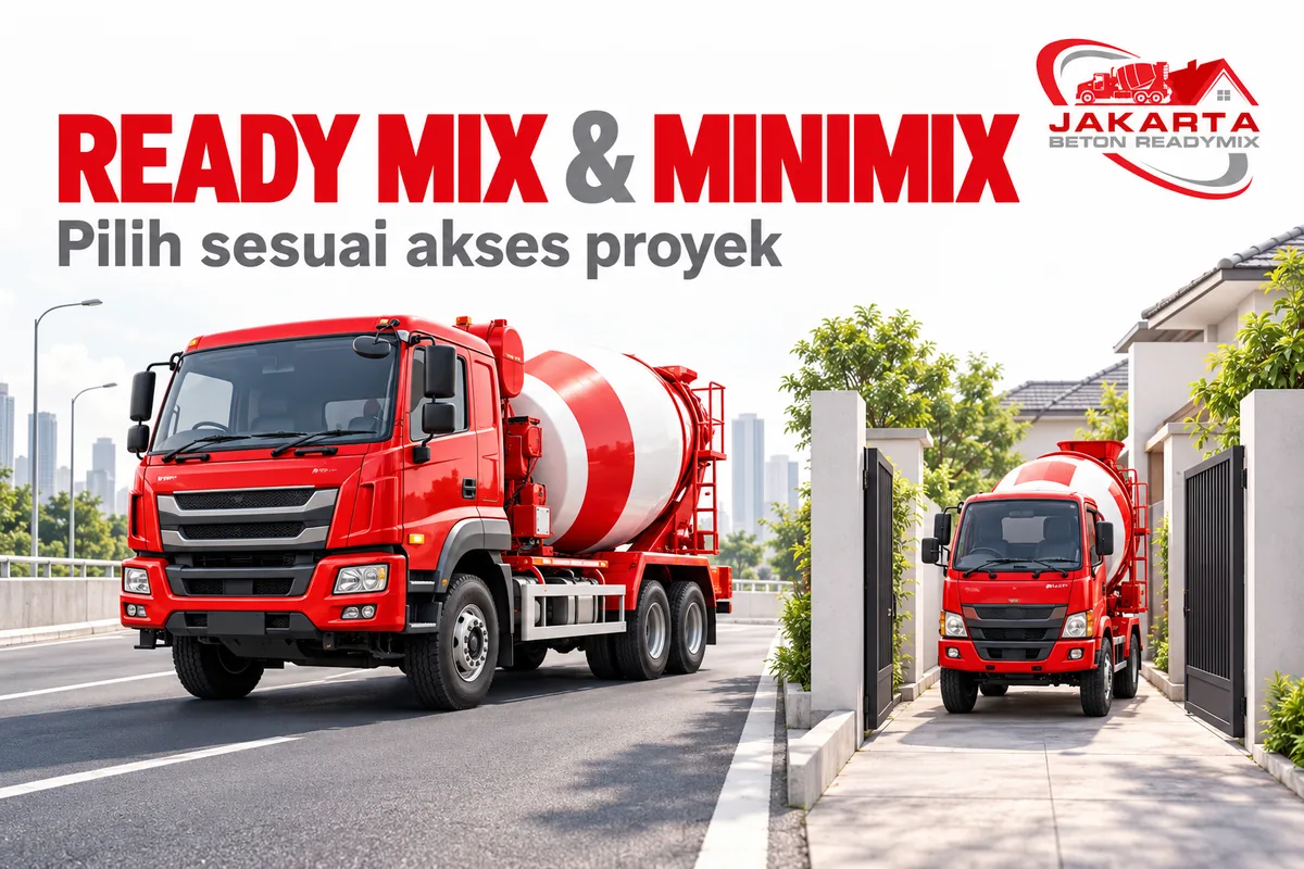 ready mix atau minimix — ilustrasi Jakarta Beton Readymix