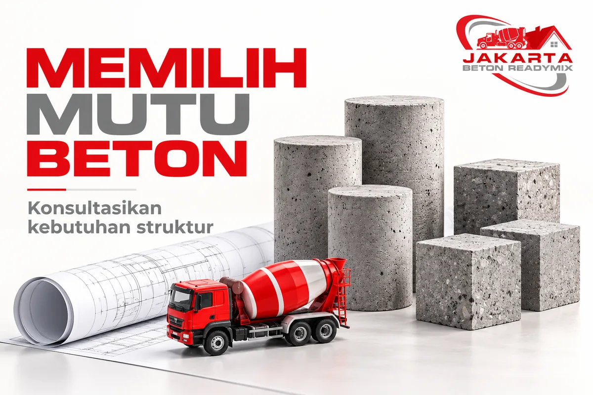 memilih mutu beton — ilustrasi Jakarta Beton Readymix