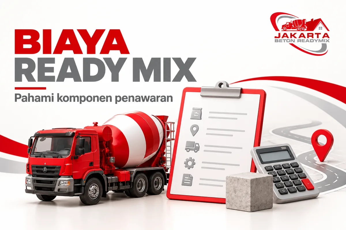biaya ready mix — ilustrasi Jakarta Beton Readymix